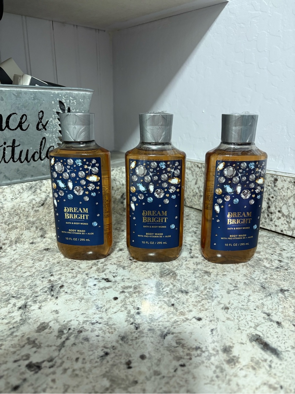 3 DREAM BRIGHT” by BBW, Pro-Vit B5 & Aloe Body Wash, each: 10 fl oz, NWT